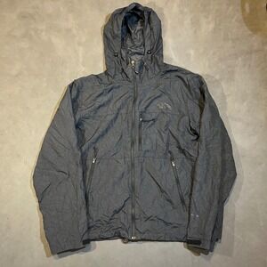 The North Face Hydrenalite Hooded Waterproof Rain Jacket Mens Large Black